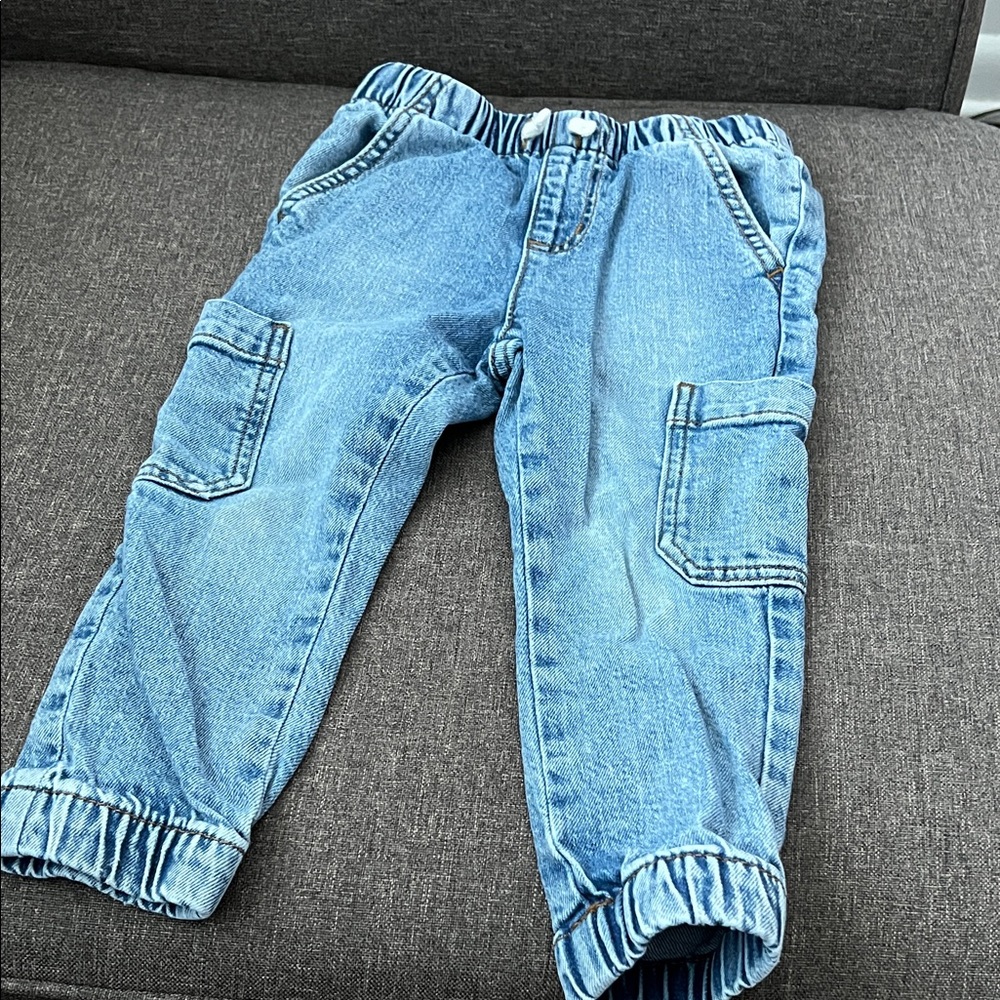 Cat & Jack Light Blue Kids Cargo Jeans